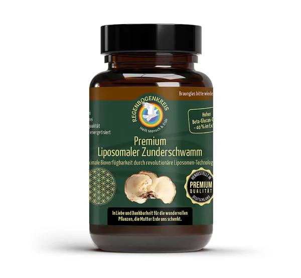 Premium Liposomaler Zunderschwamm, 60 Kapseln