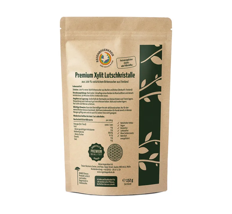 Premium Xylit Lutschkristalle, 40 St&uuml;ck
