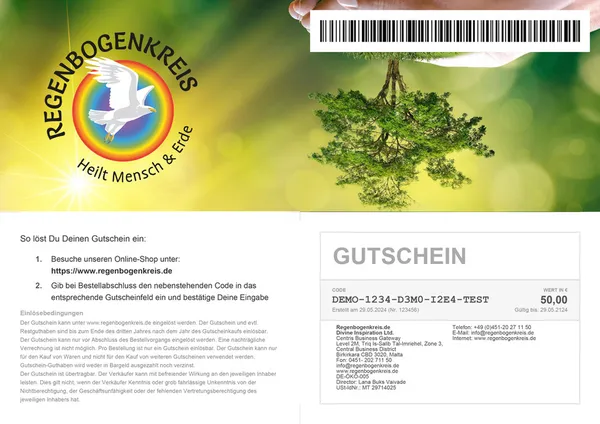Digitaler Geschenkgutschein