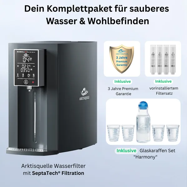 Arktisquelle Wasserfilter - Anthrazit