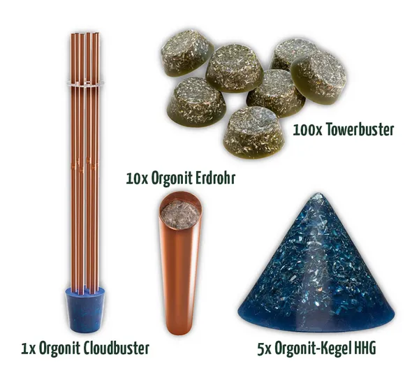 Orgonit Starter Set mit Standard-Cloudbuster