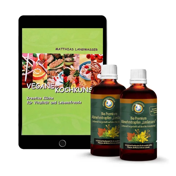 Abnehm-Set: Loslassen, mit E-Book Vegane Kochkunst