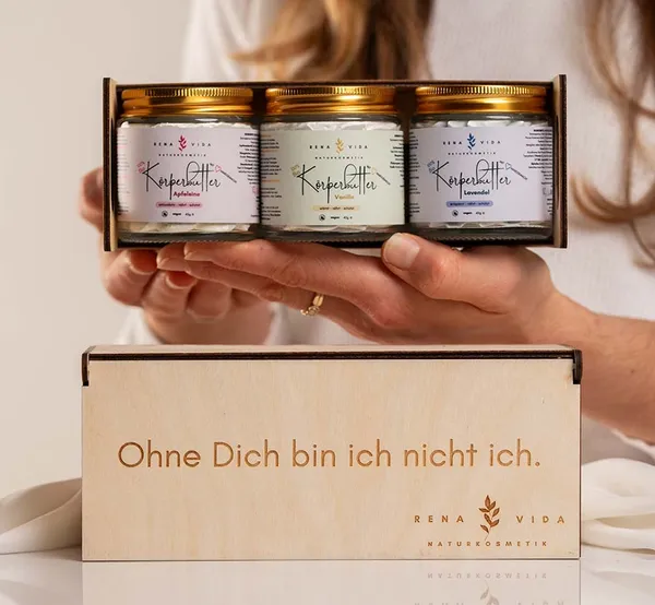 Exklusive Geschenkbox Körperbutter für Lieblingsmenschen